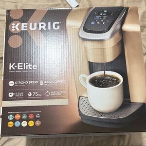 Keurig K-Elite in Brushed Gold Finish